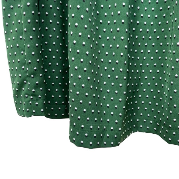 Who What Wear Green Tiny Polka Dot Button Front Maxi Skirt w Pockets Size 6 - Picture 11 of 13